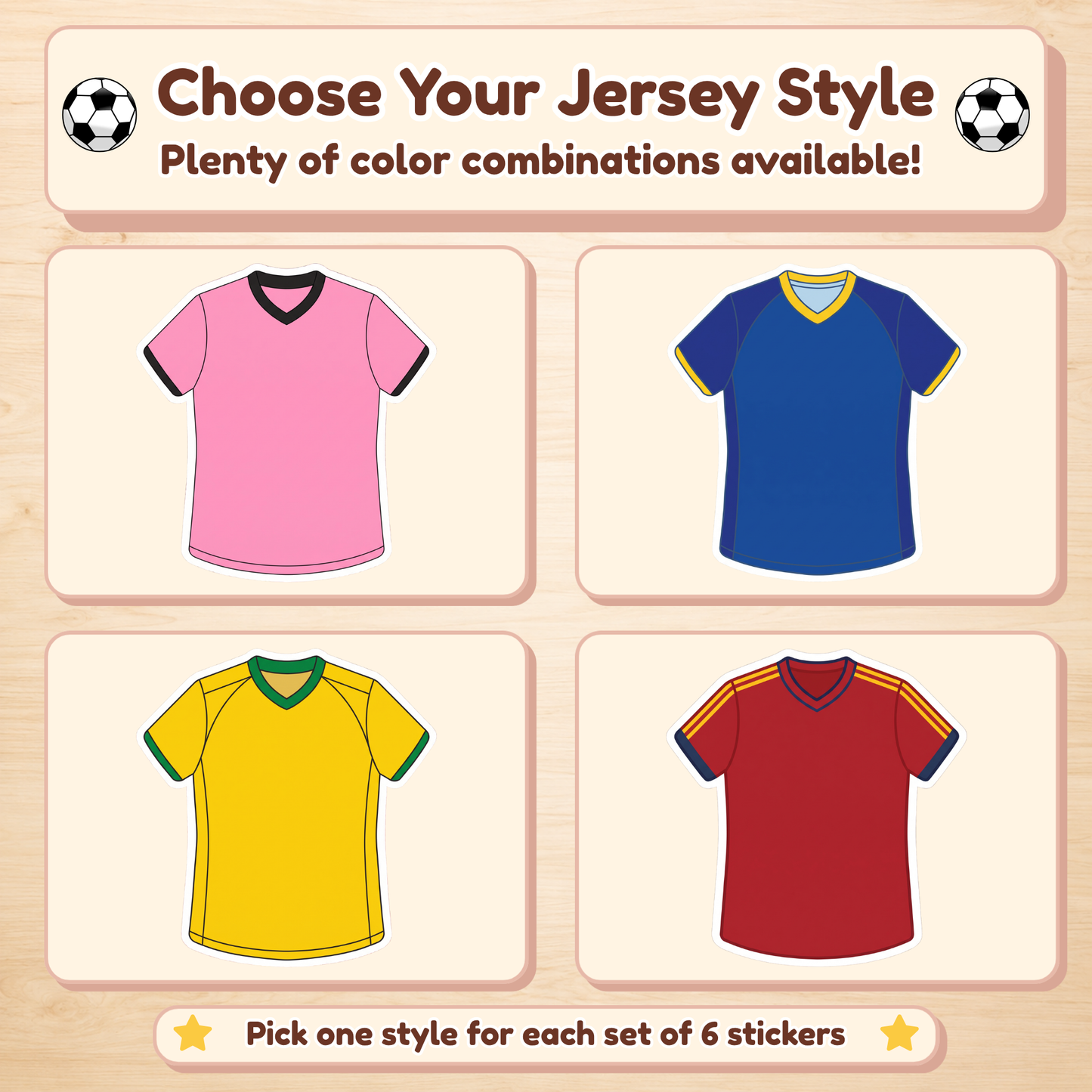 Personalized Soccer Jersey Stickers for Kids | Custom Name & Number Labels